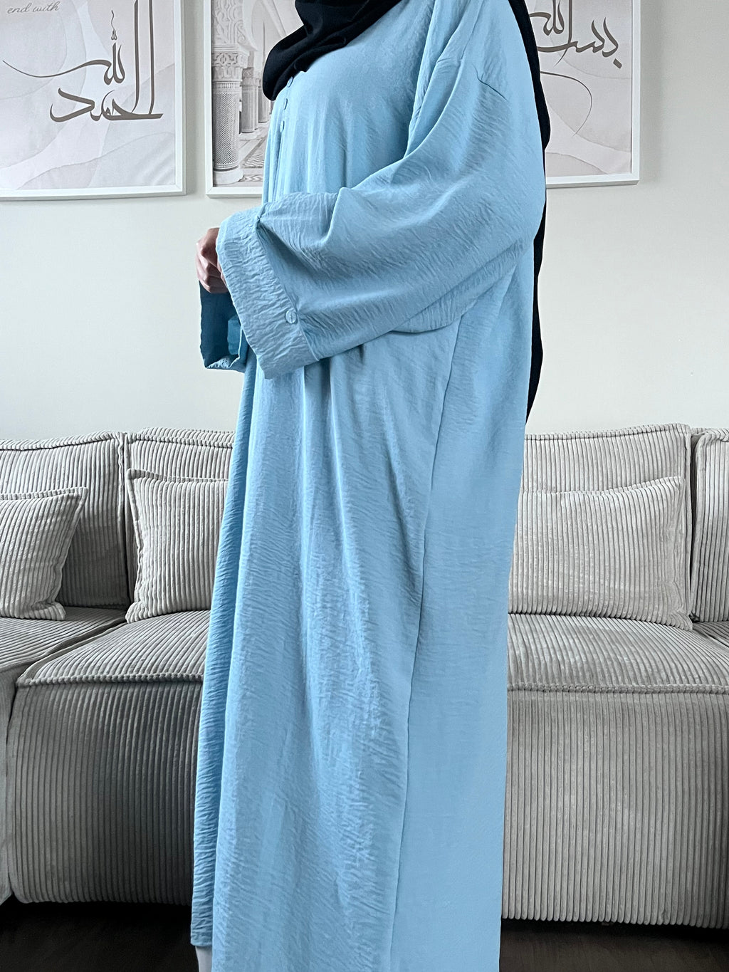 Abaya semi-ouverte Lilya