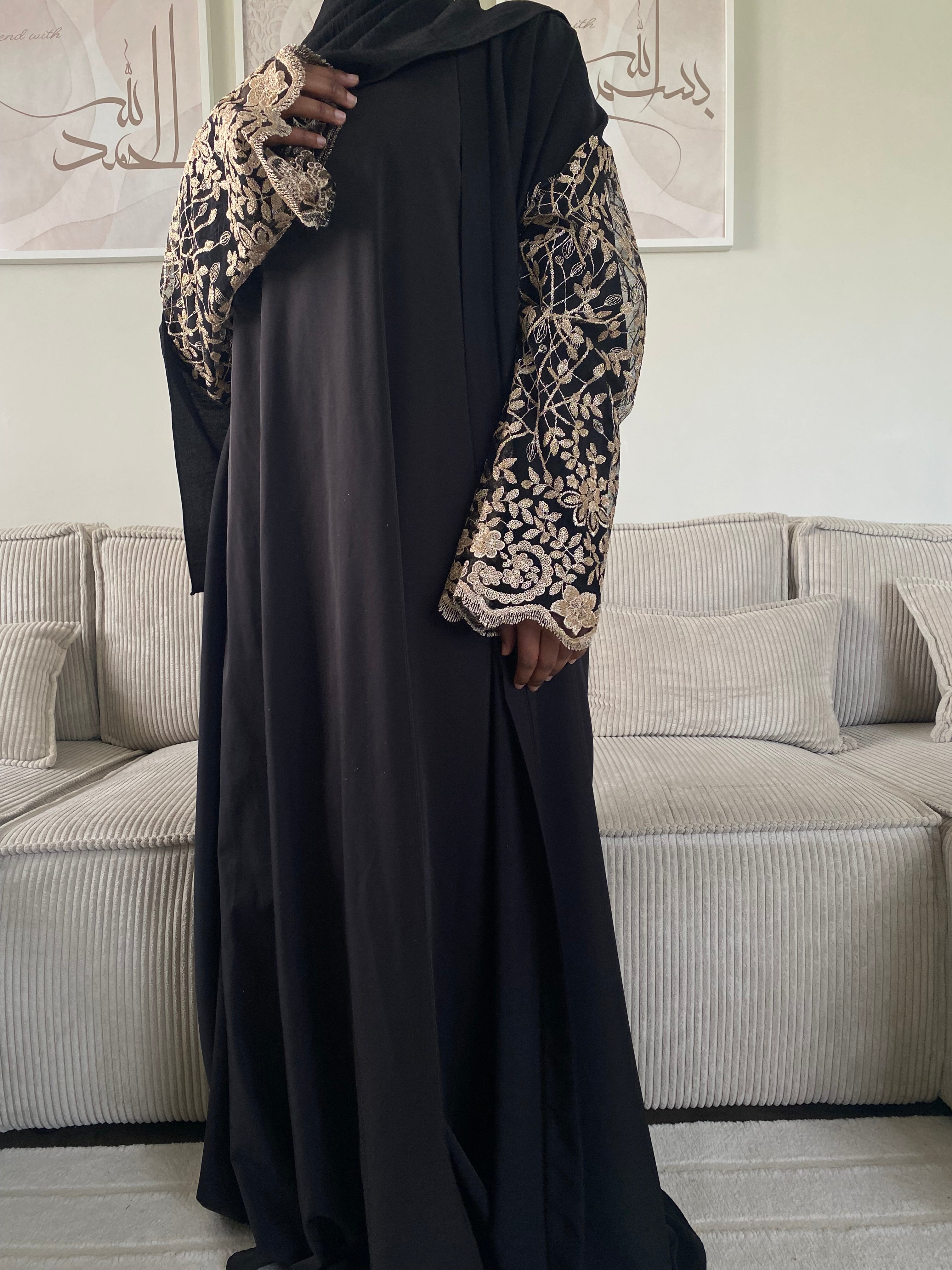 Kimono Amirah - Noir/Doré