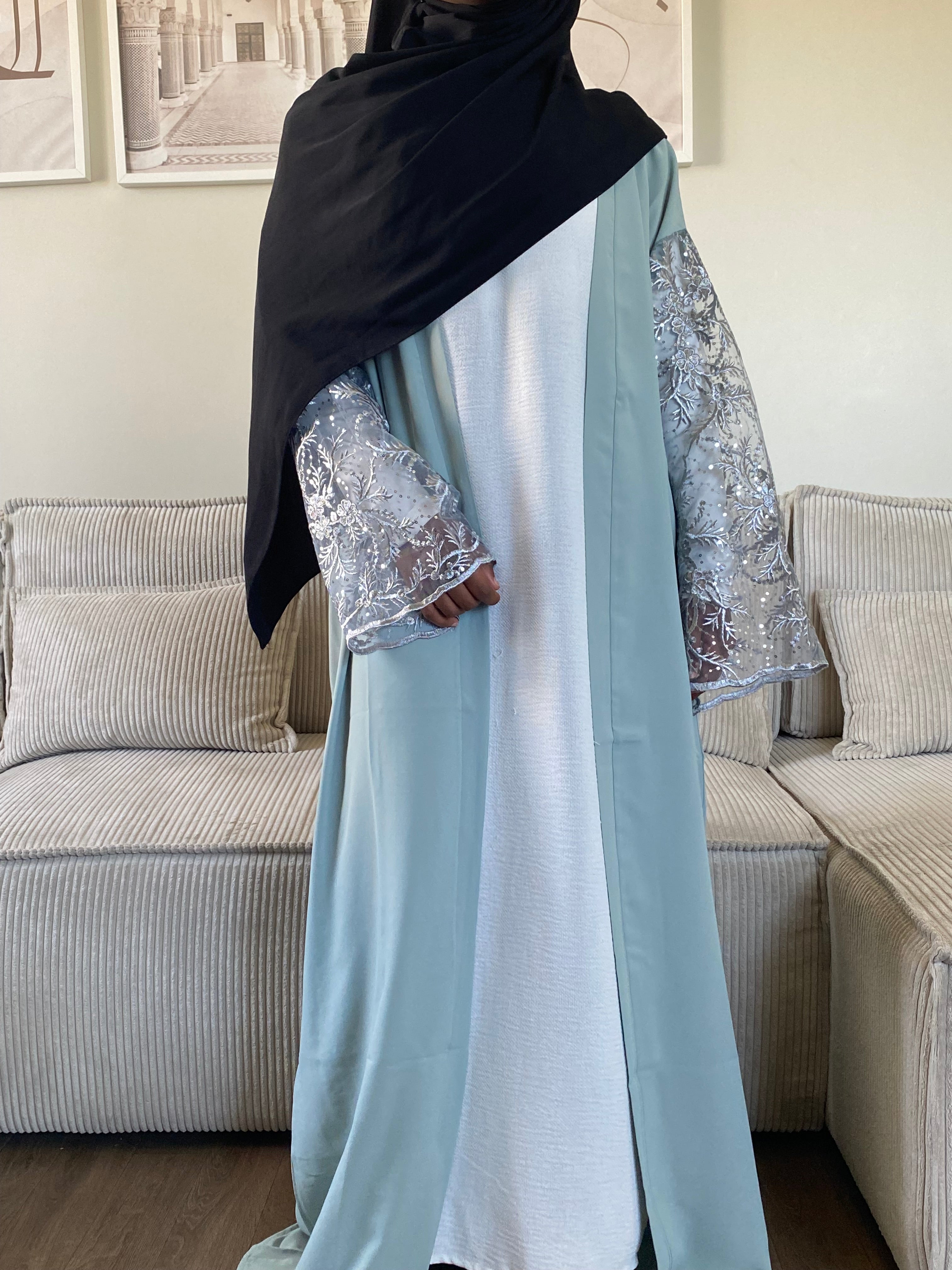 Kimono Amirah - Vert d’eau