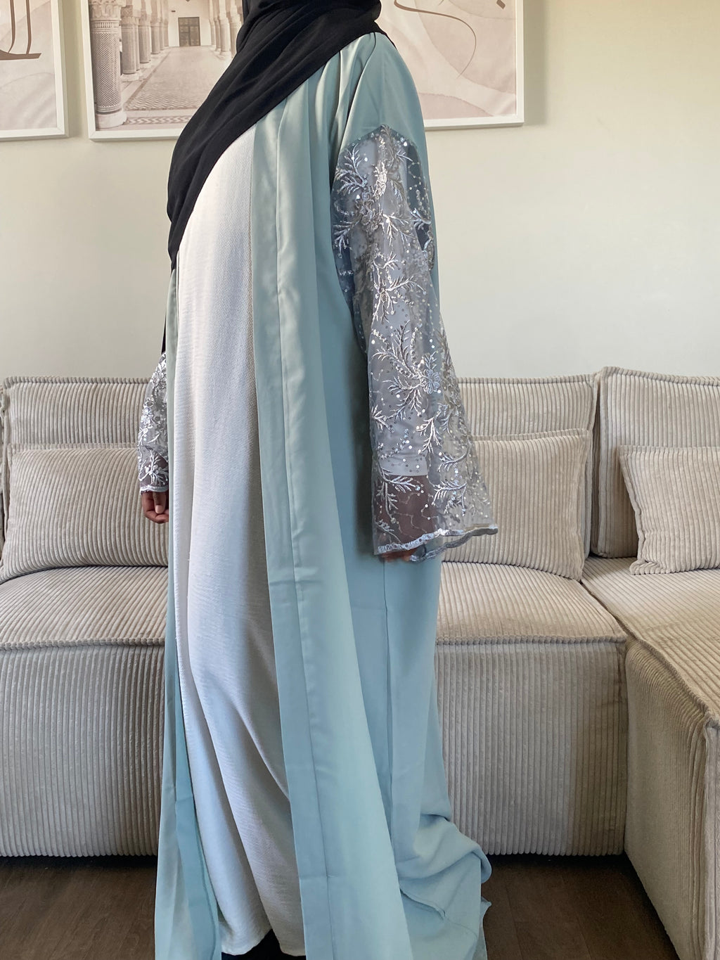 Kimono Amirah - Vert d’eau