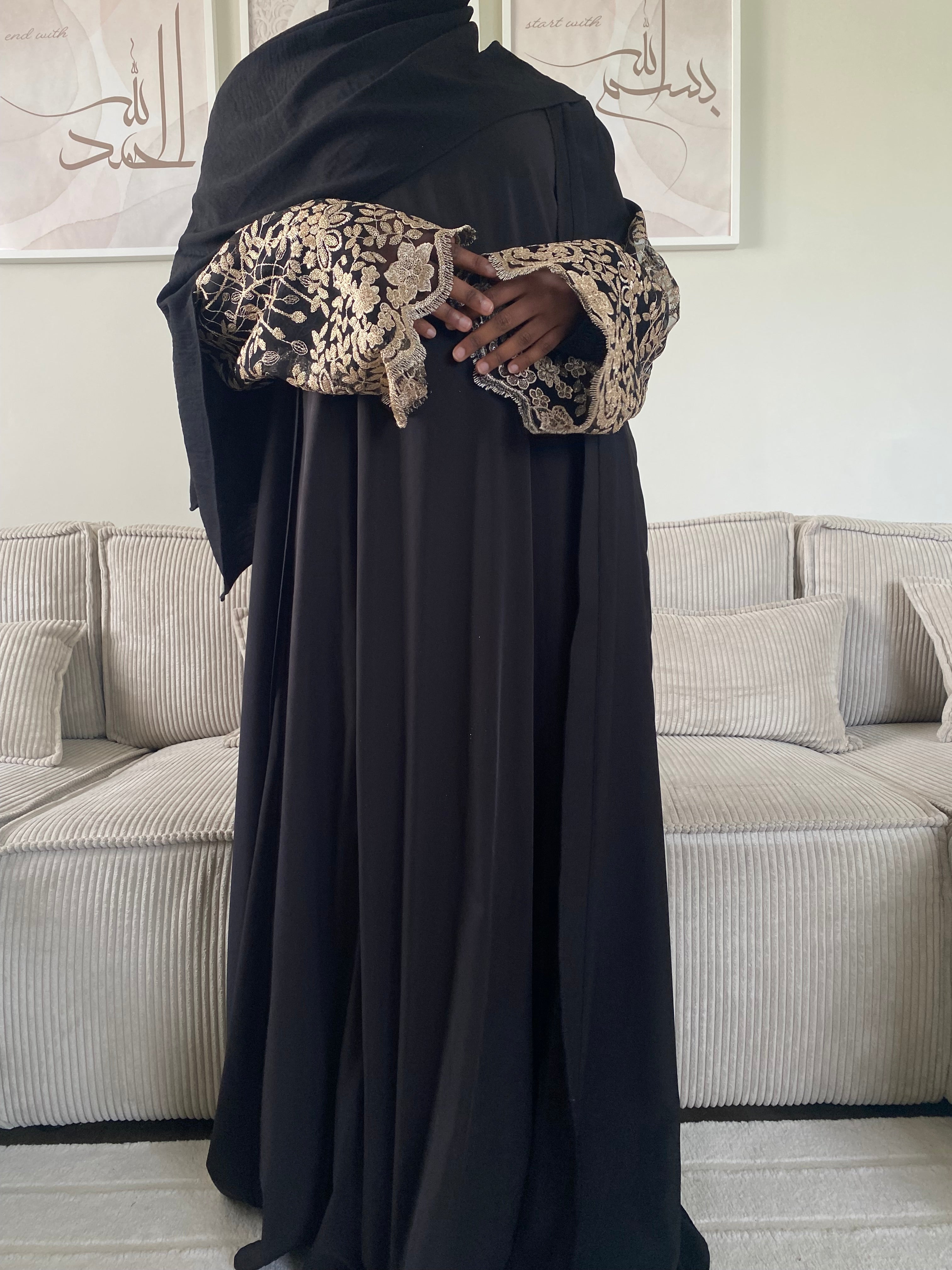 Kimono Amirah - Noir/Doré