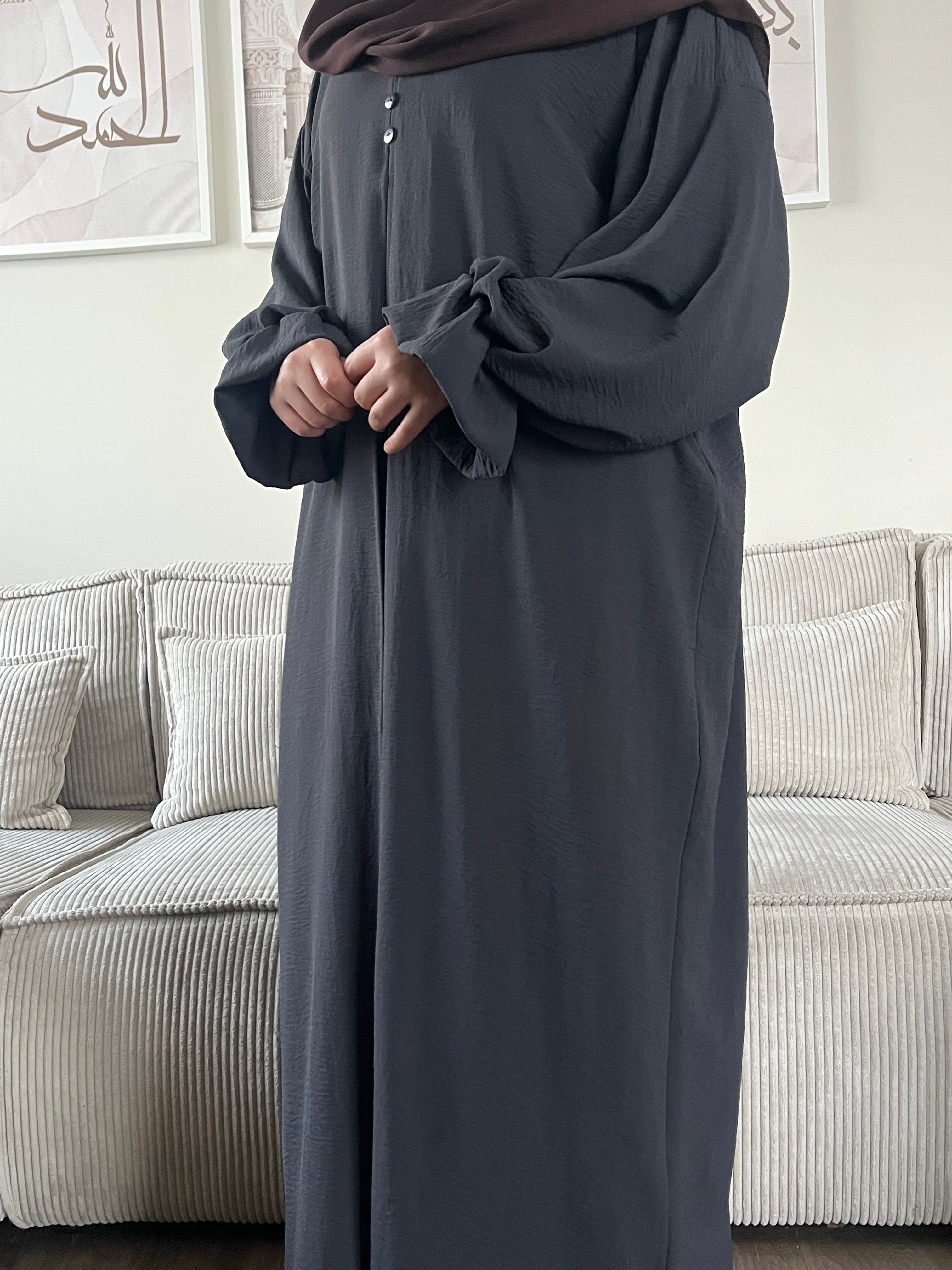 Abaya semi-ouverte Lilya