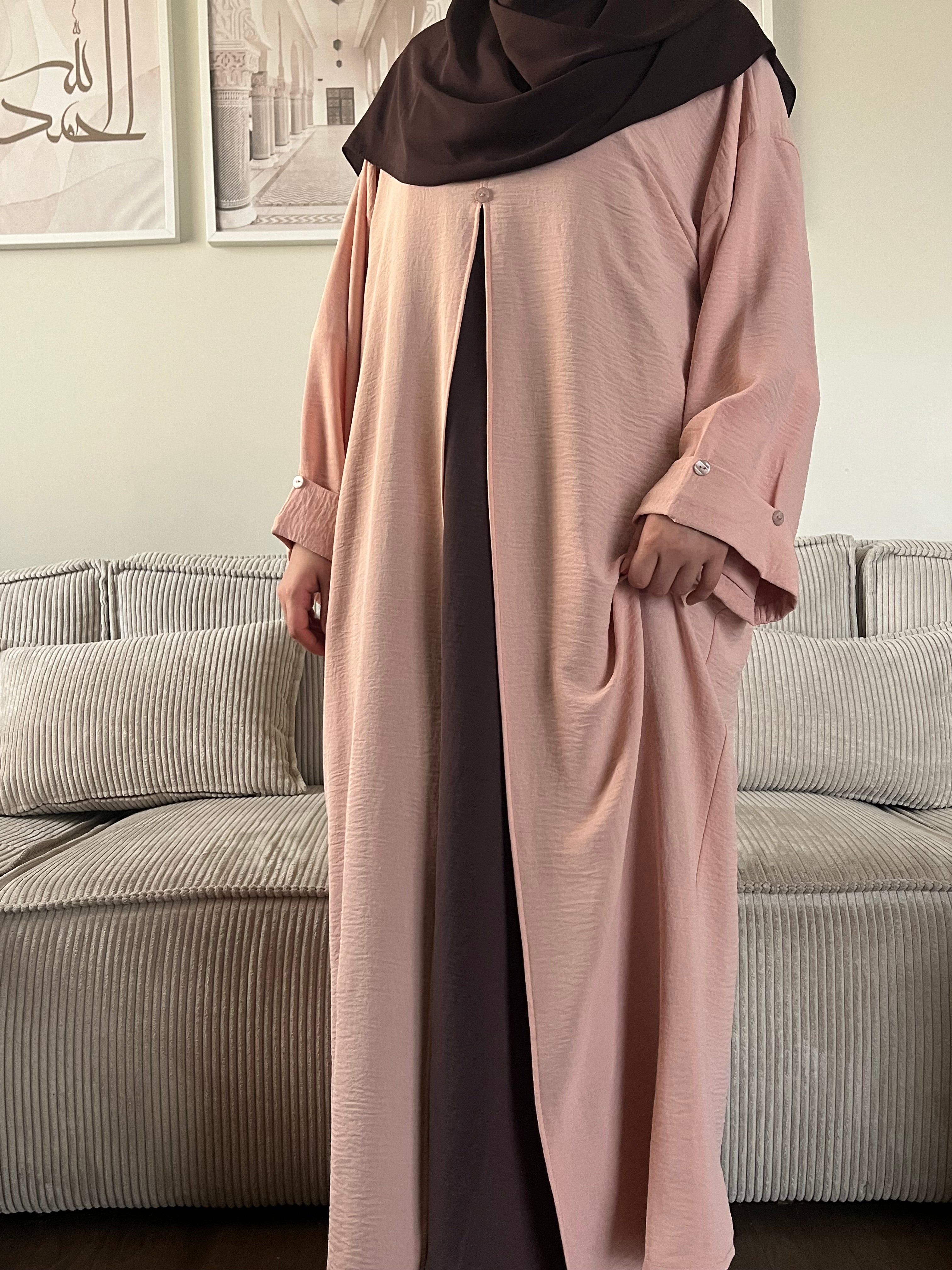 Abaya semi-ouverte Lilya