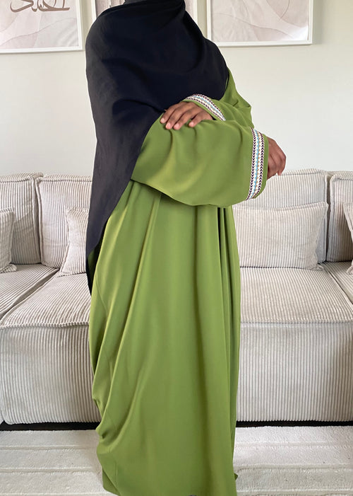 Abaya Layali - Manches brodées