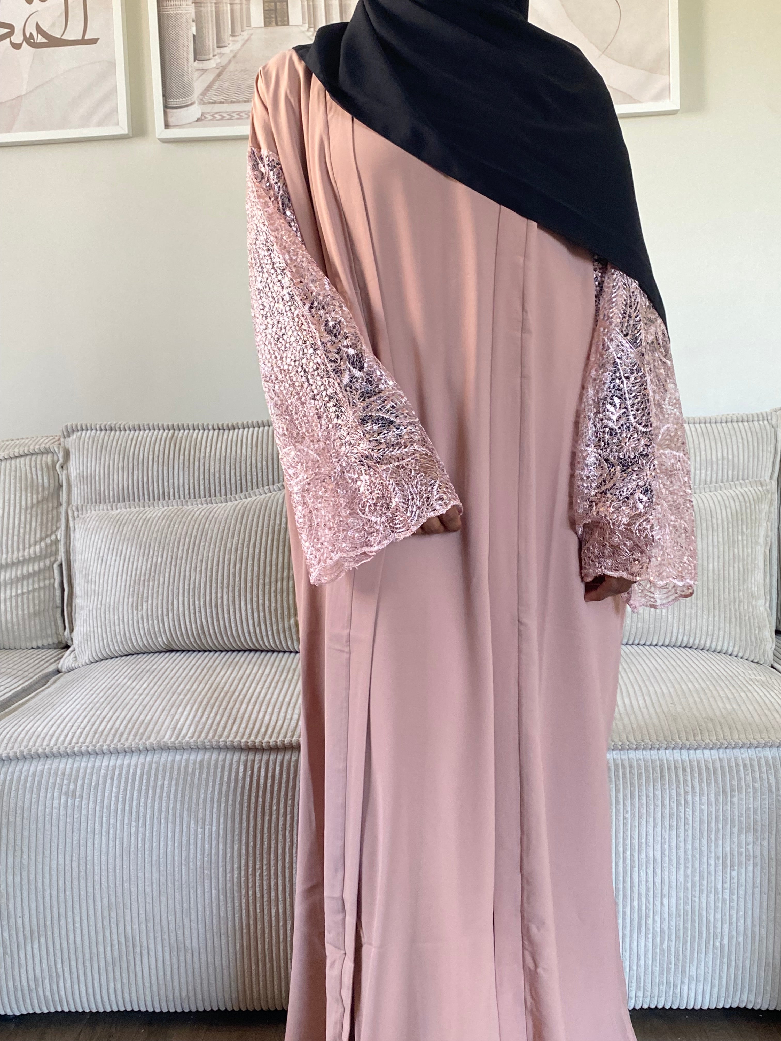 Kimono Amirah - Rose pâle